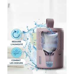 AbsoDry Duo Family - Déshumidificateur d'air anti moisissure non électrique - Absorbeur d'humidité - Pour une meilleure qualité 