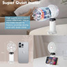 Mini ventilateur portable, rechargeable, petit ventilateur de poche avec 5 vitesses, batterie intégrée de 4200 mAh, ventilateur 