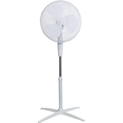 Russell Hobbs 16" Pouces, Léger, Ventilateur Sur Pied, 3 Vitesses, Oscillation Grand Angle, Flux D'Air Puissant, Hauteur Réglabl