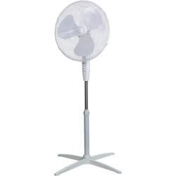 Russell Hobbs 16" Pouces, Léger, Ventilateur Sur Pied, 3 Vitesses, Oscillation Grand Angle, Flux D'Air Puissant, Hauteur Réglabl