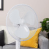 Russell Hobbs 16" Pouces, Léger, Ventilateur Sur Pied, 3 Vitesses, Oscillation Grand Angle, Flux D'Air Puissant, Hauteur Réglabl
