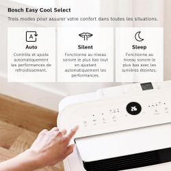 Bosch Cool 2000 Portable AC - 3 en 1 Climatiseur, Déshumidificateur, Ventilateur - 2,6 kW pour les pièces jusqu'à 35m² - Avec Mo