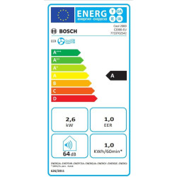 Bosch Cool 2000 Portable AC - 3 en 1 Climatiseur, Déshumidificateur, Ventilateur - 2,6 kW pour les pièces jusqu'à 35m² - Avec Mo