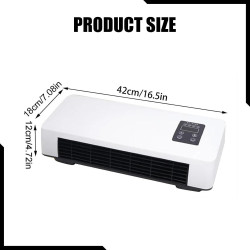 perfk Climatiseur Split Portable avec Minuterie Intelligente de 8H, Système de Climatisation, Climatiseur Mural, Prise UE 220 V,