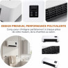 perfk Climatiseur Split Portable avec Minuterie Intelligente de 8H, Système de Climatisation, Climatiseur Mural, Prise UE 220 V,