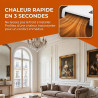 perfk Climatiseur Split Portable avec Minuterie Intelligente de 8H, Système de Climatisation, Climatiseur Mural, Prise UE 220 V,