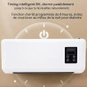 perfk Climatiseur Split Portable avec Minuterie Intelligente de 8H, Système de Climatisation, Climatiseur Mural, Prise UE 220 V,