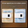 perfk Climatiseur Split Portable avec Minuterie Intelligente de 8H, Système de Climatisation, Climatiseur Mural, Prise UE 220 V,