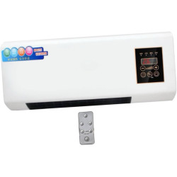 perfk Mini Climatiseur Mural avec Télécommande, Climatiseur Portable, Climatisation Split, Prise UE 220 V, 1200W, pour Bureau, C