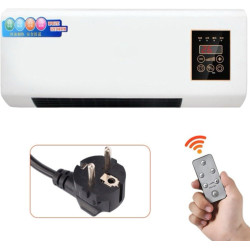 perfk Mini Climatiseur Mural avec Télécommande, Climatiseur Portable, Climatisation Split, Prise UE 220 V, 1200W, pour Bureau, C