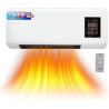 perfk Mini Climatiseur Mural avec Télécommande, Climatiseur Portable, Climatisation Split, Prise UE 220 V, 1200W, pour Bureau, C