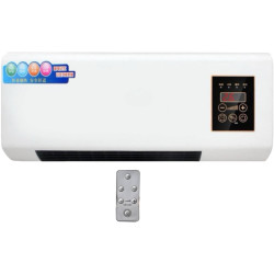 perfk Mini Climatiseur Mural avec Télécommande, Climatiseur Portable, Climatisation Split, Prise UE 220 V, 1200W, pour Bureau, C