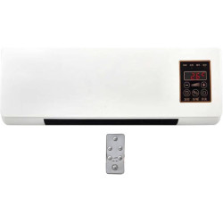 perfk Mini Climatiseur Mural avec Télécommande, Climatiseur Portable, Climatisation Split, Prise UE 220 V, pour Bureau, Chambre 