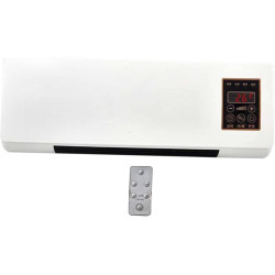 perfk Mini Climatiseur Mural avec Télécommande, Climatiseur Portable, Climatisation Split, Prise UE 220 V, pour Bureau, Chambre 