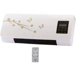 perfk Mini Climatiseur Mural avec Télécommande, Climatiseur Portable, Climatisation Split, Prise UE 220 V, 1200W, pour Bureau, C