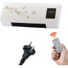 perfk Mini Climatiseur Mural avec Télécommande, Climatiseur Portable, Climatisation Split, Prise UE 220 V, 1200W, pour Bureau, C