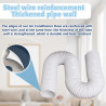Tuyau Climatiseur Mobile, Tuyau D'évacuation D'air En Pvc Flexible Tube De Ventilation Universel Tuyau Kit Pour Climatiseur Mobi