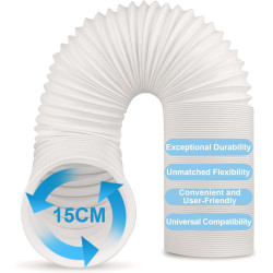 Tuyau Climatiseur Mobile, Tuyau D'évacuation D'air En Pvc Flexible Tube De Ventilation Universel Tuyau Kit Pour Climatiseur Mobi