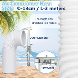 Tuyau Climatiseur Mobile, Tuyau D'évacuation D'air En Pvc Flexible Tube De Ventilation Universel Tuyau Kit Pour Climatiseur Mobi