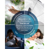 Pro Breeze OmniAir Rafraichisseur d’Air 5L 3en1, 3 Vitesses, 4 Modes, Oscillant, Minuterie 7h, Climatiseur Mobile Sans Évacuatio