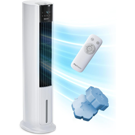 Pro Breeze OmniAir Rafraichisseur d’Air 7L 3en1, 7 Vitesses, 3 Modes, Oscillant, Minuterie 10h, Climatiseur Mobile Sans Évacuati