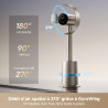 dreame MF10 Ventilateur sans pales, débit d’air spatial 270° pour circulation d’air dans toute la pièce, débit d’air adaptatif à
