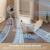 dreame MF10 Ventilateur sans pales, débit d’air spatial 270° pour circulation d’air dans toute la pièce, débit d’air adaptatif à
