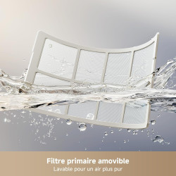 dreame MF10 Ventilateur sans pales, débit d’air spatial 270° pour circulation d’air dans toute la pièce, débit d’air adaptatif à