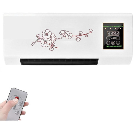 Portable Climatiseur Ventilateur, Climatiseur Mural Sans Évacuation, Sans Perçage, Gain De Place, Pour Rafraîchir Et Chauffer (S