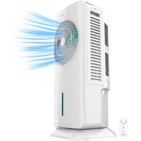 Cecotec - Rafraîchisseur d’Air EnergySilence 3500 Cool Compact Smart - 60 W, Diamètre 104 cm, 3 Vitesses, Diffuseur d'Arômes et 