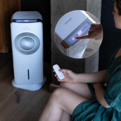 Cecotec - Rafraîchisseur d’Air EnergySilence 3500 Cool Compact Smart - 60 W, Diamètre 104 cm, 3 Vitesses, Diffuseur d'Arômes et 