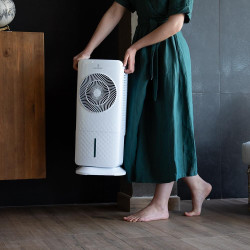Cecotec - Rafraîchisseur d’Air EnergySilence 3500 Cool Compact Smart - 60 W, Diamètre 104 cm, 3 Vitesses, Diffuseur d'Arômes et 