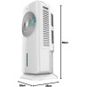 Cecotec - Rafraîchisseur d’Air EnergySilence 3500 Cool Compact Smart - 60 W, Diamètre 104 cm, 3 Vitesses, Diffuseur d'Arômes et 
