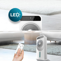 Cecotec - Rafraîchisseur d’Air EnergySilence 5000 Cool Wave - 65 W, Capacité de 3.5L, 3 Vitesses et 2 Modes, Oscillation Automat