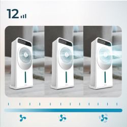 Cecotec - Rafraîchisseur d’Air EnergySilence 5000 Cool Wave - 65 W, Capacité de 3.5L, 3 Vitesses et 2 Modes, Oscillation Automat