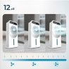 Cecotec - Rafraîchisseur d’Air EnergySilence 5000 Cool Wave - 65 W, Capacité de 3.5L, 3 Vitesses et 2 Modes, Oscillation Automat