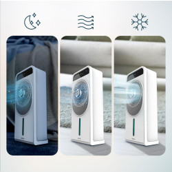 Cecotec - Rafraîchisseur d’Air EnergySilence 5000 Cool Wave - 65 W, Capacité de 3.5L, 3 Vitesses et 2 Modes, Oscillation Automat