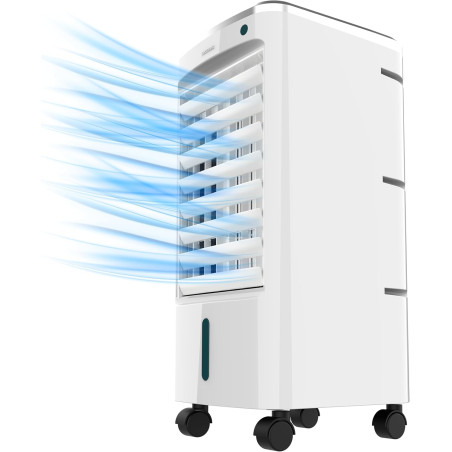 Cecotec Refroidisseur à Évaporation EnergySilence 3500 Cool Compact. 65 W, Réservoir 3,5 L, 3 Vitesses, Oscillation 70º, Roulett