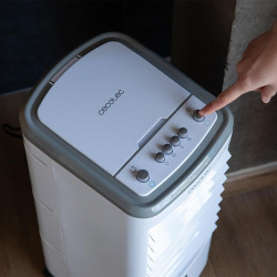 Cecotec Refroidisseur à Évaporation EnergySilence 3500 Cool Compact. 65 W, Réservoir 3,5 L, 3 Vitesses, Oscillation 70º, Roulett