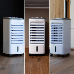 Cecotec Refroidisseur à Évaporation EnergySilence 3500 Cool Compact. 65 W, Réservoir 3,5 L, 3 Vitesses, Oscillation 70º, Roulett