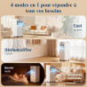 Climatiseur Mobile 9000 BTU - Climatiseur Portable 4 en 1 Silencieux - Télécommande, Minuterie 24h & Mode Sommeil,Clim Mobile po