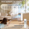 Climatiseur Mobile 9000 BTU - Climatiseur Portable 4 en 1 Silencieux - Télécommande, Minuterie 24h & Mode Sommeil,Clim Mobile po