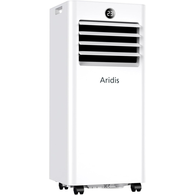 Climatiseur Mobile 9000 BTU - Kit d'Évacuation Fenêtre Inclus，Climatiseur Portable 4 en 1 Silencieux avec Télécommande, Minuteri