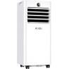 Climatiseur Mobile 9000 BTU - Kit d'Évacuation Fenêtre Inclus，Climatiseur Portable 4 en 1 Silencieux avec Télécommande, Minuteri