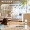 Climatiseur Mobile 9000 BTU - Kit d'Évacuation Fenêtre Inclus，Climatiseur Portable 4 en 1 Silencieux avec Télécommande, Minuteri