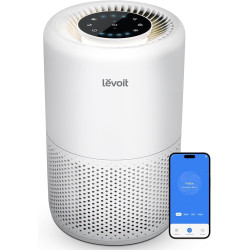 LEVOIT Purificateur d'Air Chambre Silencieux, Élimine 99.97% des Allergènes, Compatible avec APP Alexa, Programmable avec Veille