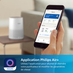 Philips Purificateur d'Air Séries 600, Ultra-silencieux et économe en énergie, éfficace contre allergies, Filtre HEPA élimine 99