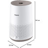 Philips Purificateur d'Air Séries 600, Ultra-silencieux et économe en énergie, éfficace contre allergies, Filtre HEPA élimine 99
