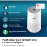 Philips Purificateur d'Air Séries 600, Capteur Intelligent, Pour les personnes souffrant d'allergies, Filtre HEPA éliminant 99,9