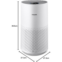 Philips Purificateur d'Air Série 1000 - Élimine les Germes, la Poussière et les Allergènes dans les Pièces jusqu'à 78 m², CADR 3